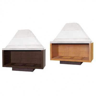 Chimeneas tradicional horizontal negro o tierra