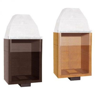 Chimeneas tradicional vertical negro o tierra