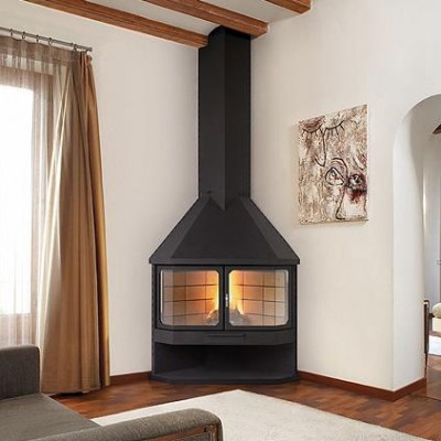 Chimenea metálica Cloe rinconera 3921€ (Montaje, transporte e IVA no incluidos)