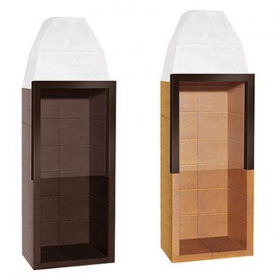 Chimeneas tradicional vertical extra largo negro o tierra